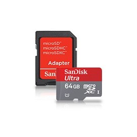 SanDisk Ultra microSDHC Class10 64GB avec Adapt