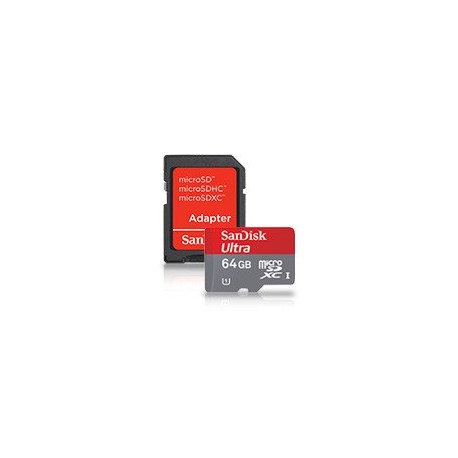 SanDisk Ultra microSDHC Class10 64GB avec Adapt