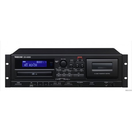 TASCAM CD-A580 - Lecteur CD & Lecteur/enregistreur cassette et clé USB